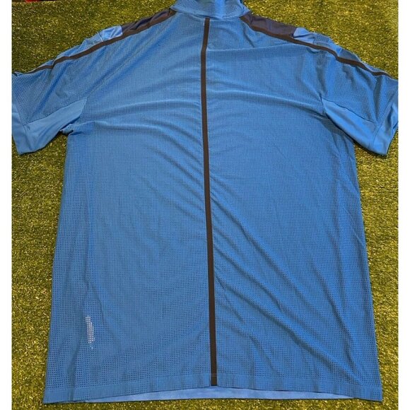 Nike shirt mens large blue black tiger woods collection oakmont polo stretch 26 - Picture 6 of 10